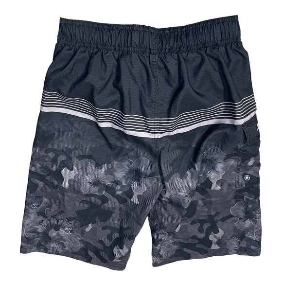 2 Pair ZeroXPosur Boy's Swim Trunks Board Short Size 10/12 Flame Neon - Picture 8 of 11